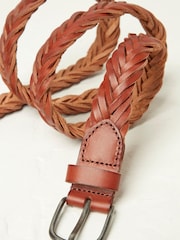 FatFace Brown Plaited Belt - Image 2 of 2