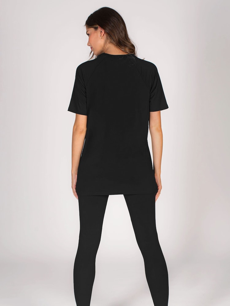 Preto - Logo Womens Boyfriend T-Shirt - Imagem 2 de 6