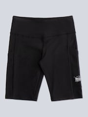 Preto - Pineapple Womens Rib Cycling Shorts with Pocket - Imagem 9 de 9