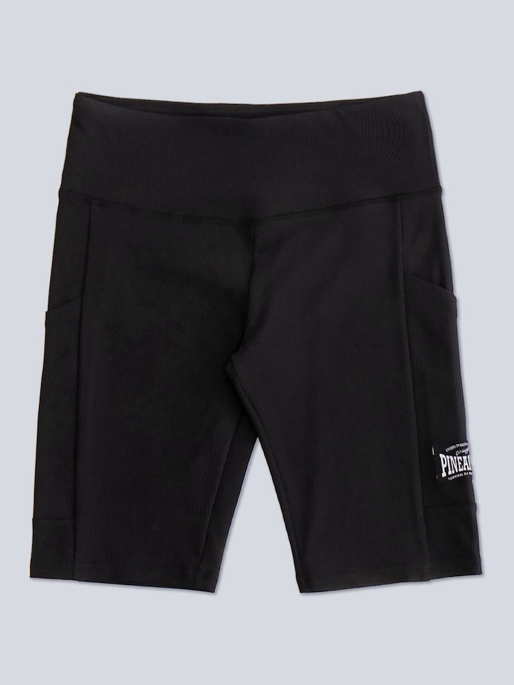 Preto - Pineapple Womens Rib Cycling Shorts with Pocket - Imagem 9 de 9