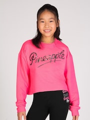 Kurzes Sweat-Top mit Logo-Prägung für Mädchen - Bild 1 von 5