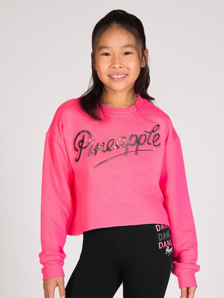 Kurzes Sweat-Top mit Logo-Prägung für Mädchen - Bild 1 von 5