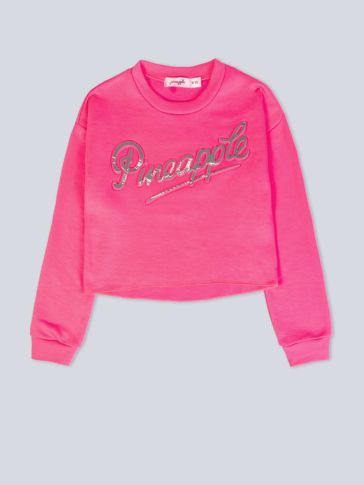 Kurzes Sweat-Top mit Logo-Prägung für Mädchen - Bild 5 von 5