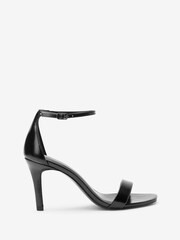 Black Forever Comfort® Skinny Heel Closed Back Sandals - Image 1 of 4