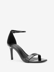 Black Forever Comfort® Skinny Heel Closed Back Sandals - Image 2 of 4