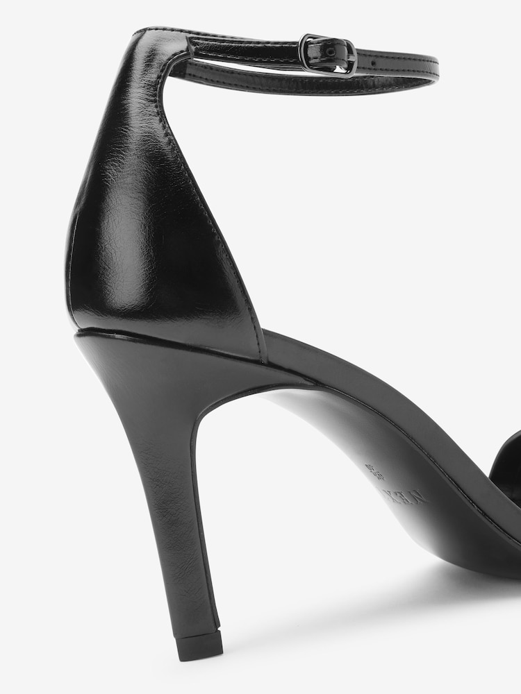Black Forever Comfort® Skinny Heel Closed Back Sandals - Image 4 of 4
