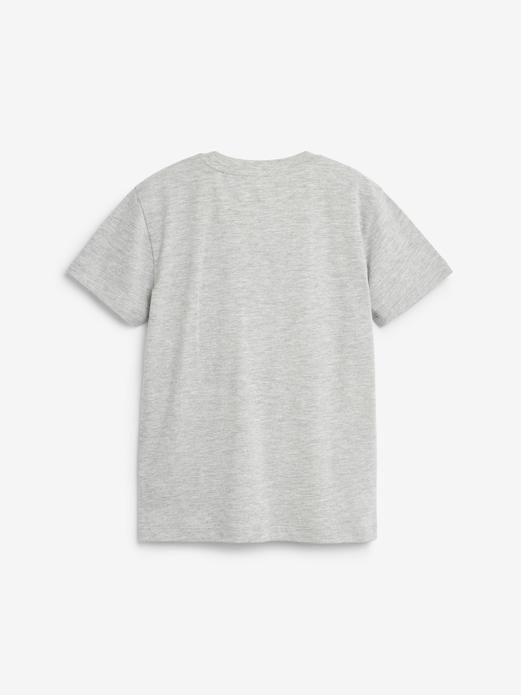 Grey Marl Regular Fit Short Sleeve T-Shirt (3-16yrs) - Image 2 of 3