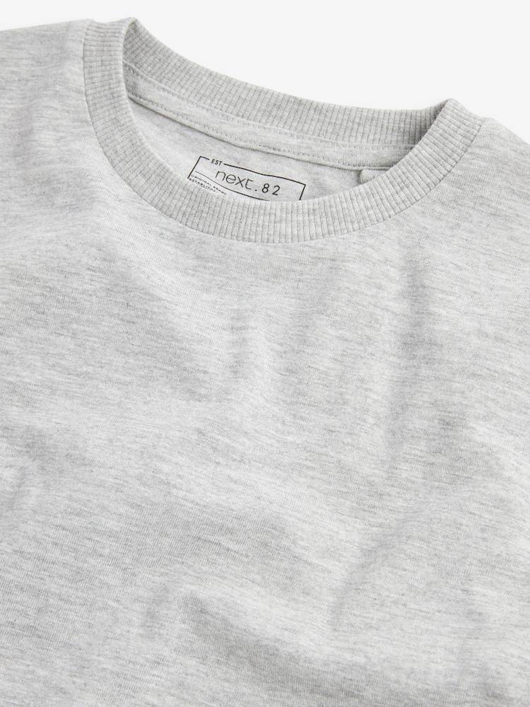 Grey Marl Regular Fit Short Sleeve T-Shirt (3-16yrs) - Image 3 of 3