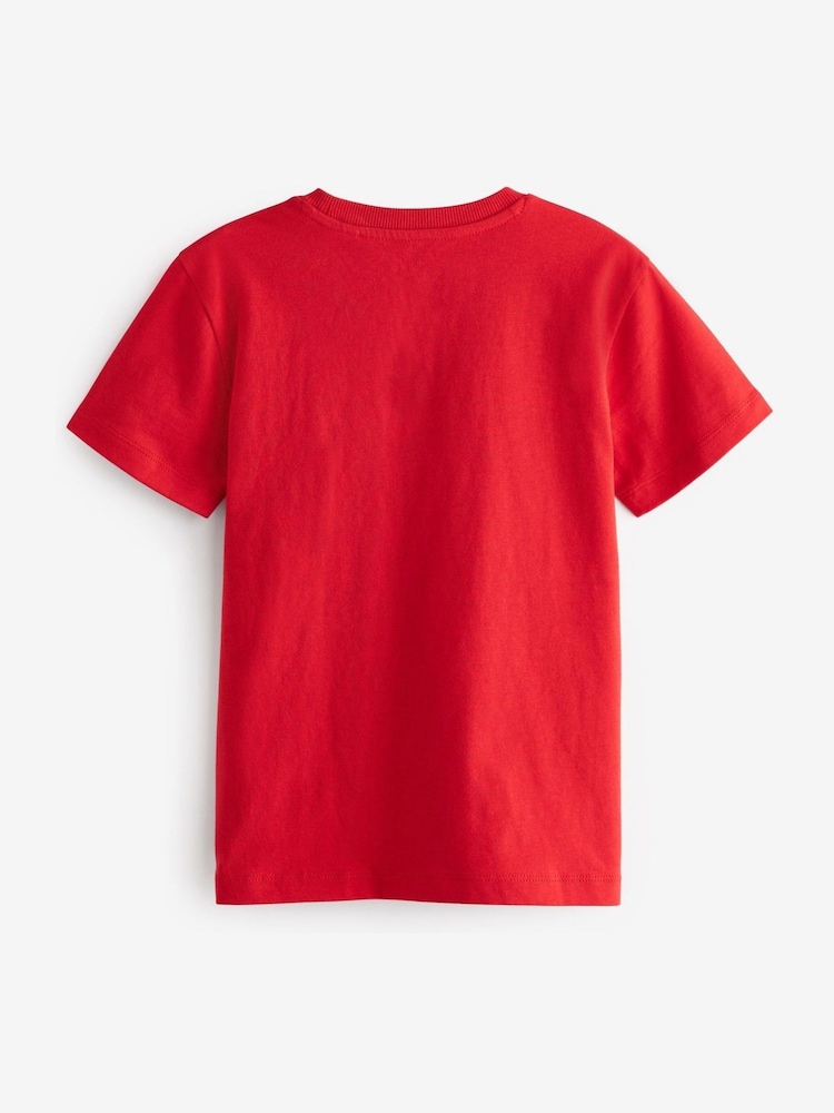 Red Regular Fit Short Sleeve T-Shirt (3-16yrs) - Image 2 of 2