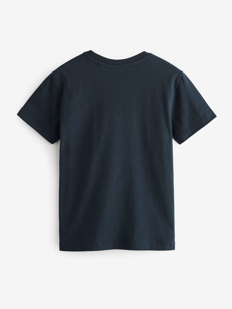 Blue Navy Regular Fit Short Sleeve T-Shirt (3-16yrs) - Image 2 of 2
