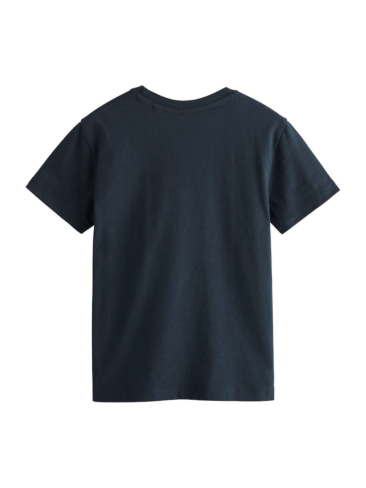 Blue Navy Regular Fit Short Sleeve T-Shirt (3-16yrs) - Image 4 of 4