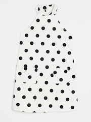 River Island Sam Polka Shift White Dress - Image 1 of 1