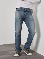FatFace Blue Straight Authentic Wash Jeans - Image 1 of 5