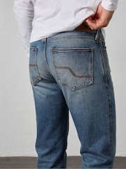 FatFace Blue Straight Authentic Wash Jeans - Image 4 of 5