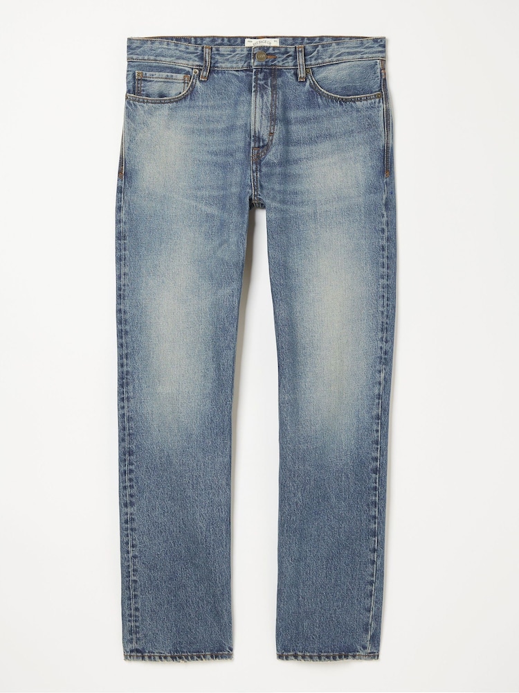 FatFace Blue Straight Authentic Wash Jeans - Image 5 of 5