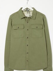 FatFace Green Walcot Overshirt - Image 5 of 5
