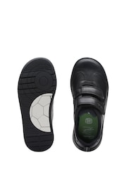 Clarks Black Multi Fit Leather Kick Pace Kids Shoes - Image 7 of 7