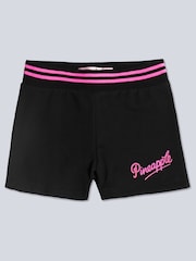 Pineapple Black Stripe Girls Band Shorts - Image 5 of 6
