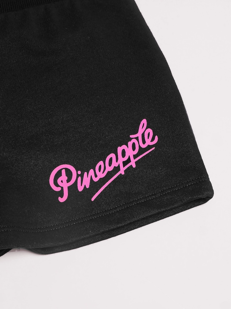 Pineapple Black Stripe Girls Band Shorts - Image 6 of 6