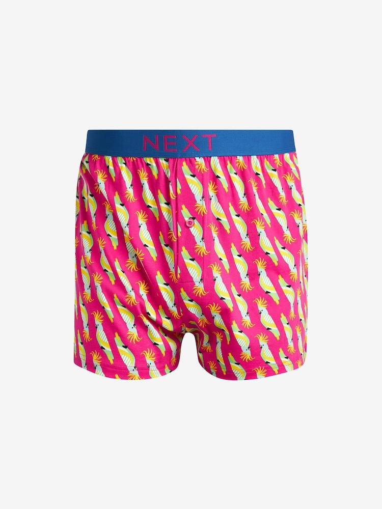 Bright Bird Print 4 pack Jersey Boxers - Image 2 of 6