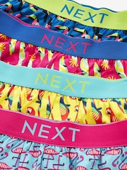 Bright Bird Print 4 pack Jersey Boxers - Image 6 of 6