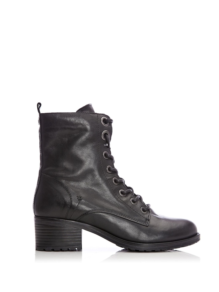 Moda in Pelle BEZZIE LACE UP LEATHER ANKLE BOOT - Image 3 of 7