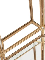 Pacific Brass Metal And Glass Wide Hexagon Lantern - Image 4 of 4