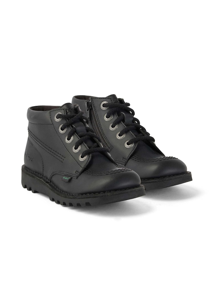 Kickers Black Junior Hi Boots - Image 2 of 5