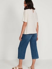M&Co Grey Casual Button T-Shirt - Image 2 of 3