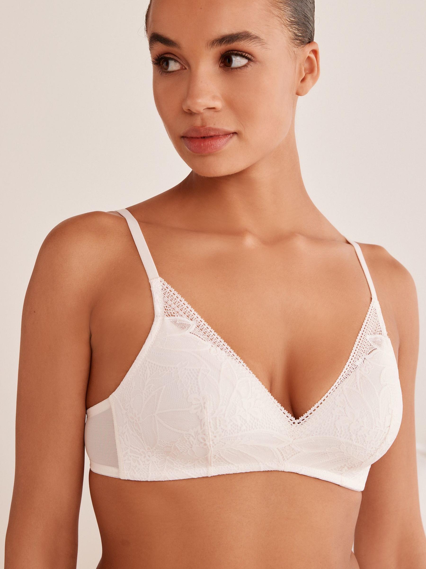 ★MIDNIGHT MOVE★ lace duo t white Przeglądaj Morski niebieski/kremowy - Zestaw 2 biustonoszy