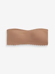 Nude - Bügelloser Bandeau-BH ohne Träger mit Muschelsaum - Bild 5 von 5