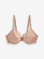 Black/Nude DD+ Non Pad Plunge Lace Detail Bras 2 Pack - Image 11 of 12