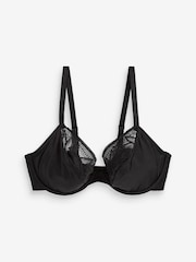 Black/Nude DD+ Non Pad Plunge Lace Detail Bras 2 Pack - Image 12 of 12