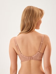 Black/Nude DD+ Non Pad Plunge Lace Detail Bras 2 Pack - Image 6 of 12