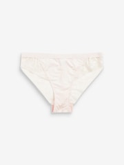 Teal Blue/Cream High Leg Microfibre & Lace Knickers 2 Pack - Image 1 of 10