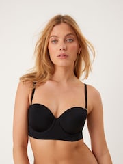 Black Light Pad Smoothing Longline Low Back Strapless Bra A-E - Image 2 of 8