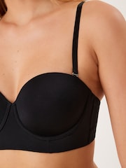 Black Light Pad Smoothing Longline Low Back Strapless Bra A-E - Image 6 of 8