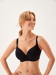 Black/White/Pastel Rose Nude Pad Balcony DD+ Cotton Blend Ultimate Comfort Bras 3 Pack - Image 2 of 10