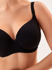 Black/White/Pastel Rose Nude Pad Balcony DD+ Cotton Blend Ultimate Comfort Bras 3 Pack - Image 6 of 10