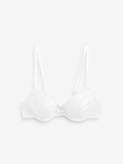 White/Pink Pad Plunge Embroidered Bras 2 Pack - Image 9 of 11