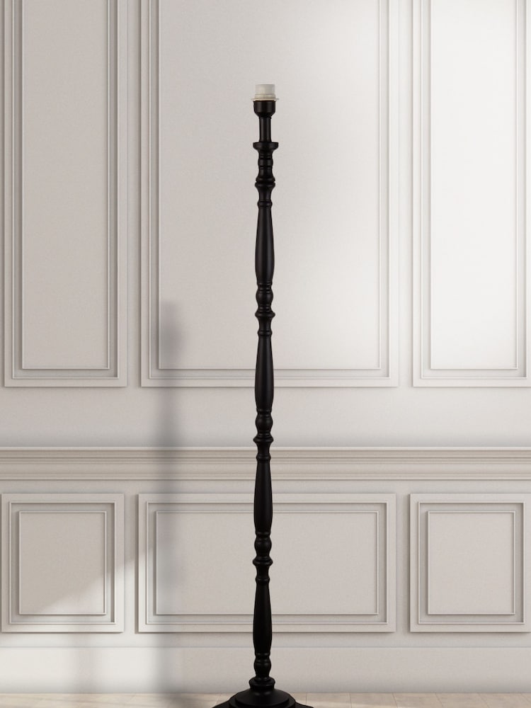 Searchlight Black Lumi Candlestick Floor Lamp Base - Image 1 of 4
