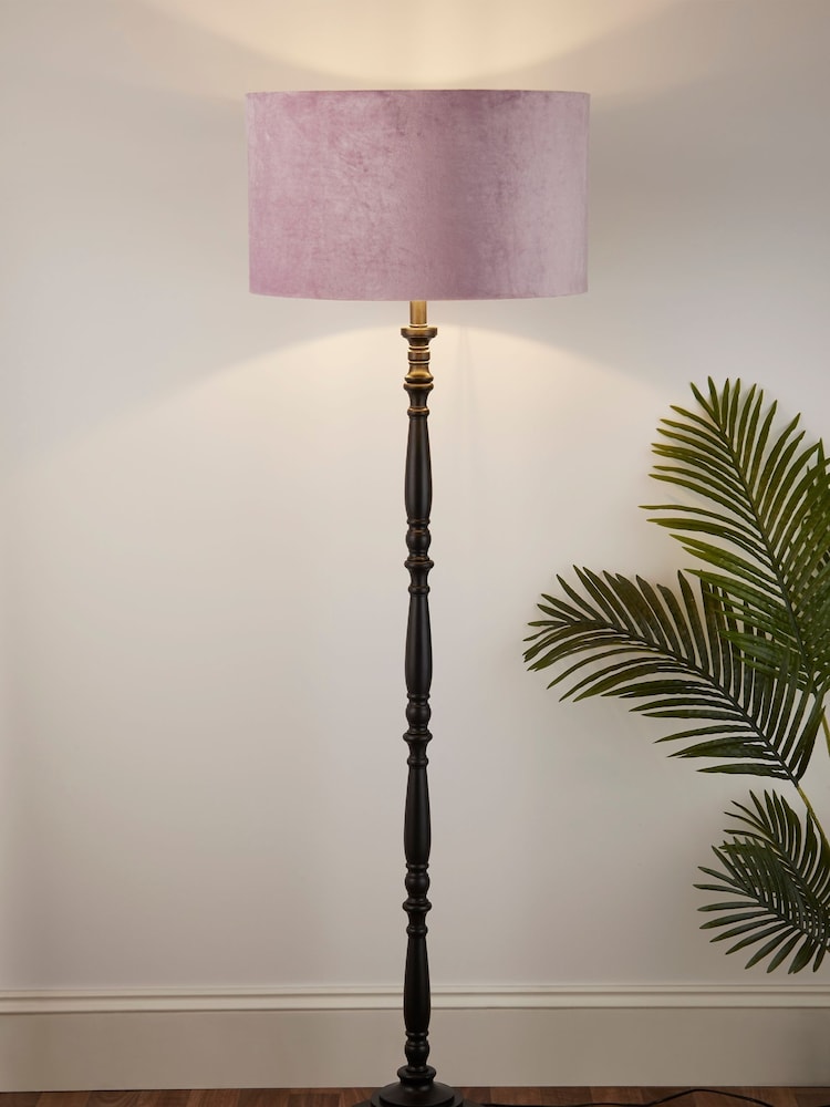 Searchlight Black Lumi Candlestick Floor Lamp Base - Image 2 of 4