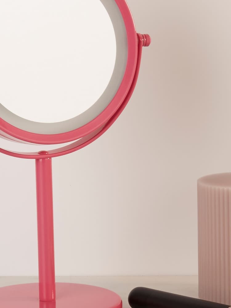 Searchlight Pink Margot Illuminated Mirror - Image 2 of 3