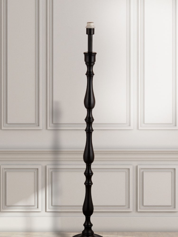 Searchlight Black Wren Candlestick Floor Lamp Base - Image 1 of 4