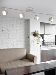 Searchlight Silver Modo 4 Light Bar Spotlight - Image 1 of 3