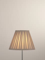 Searchlight Grey Belle Pleated Lamp Shade - Image 1 of 4