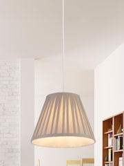 Searchlight Grey Belle Pleated Lamp Shade - Image 2 of 4