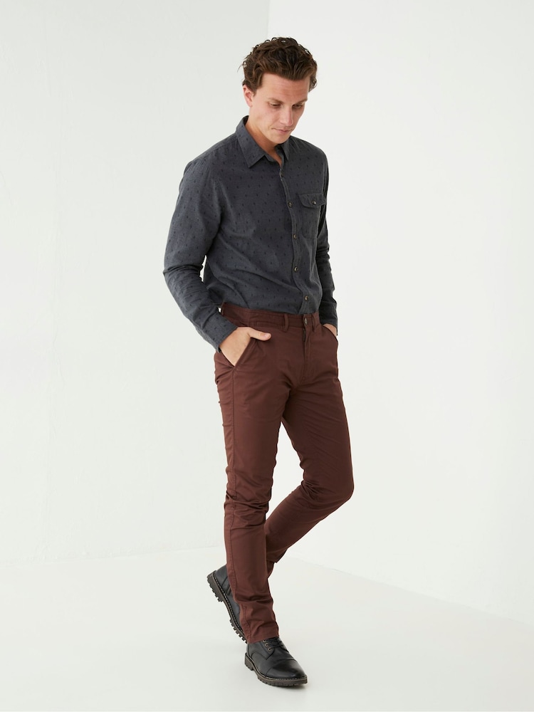 FatFace Brown Slim Stretch Chinos - Image 1 of 4