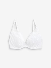 White DD+ Floral Lace Bra - Image 6 of 6