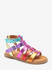 Rainbow Leather Gladiator Sandals - Image 3 of 8